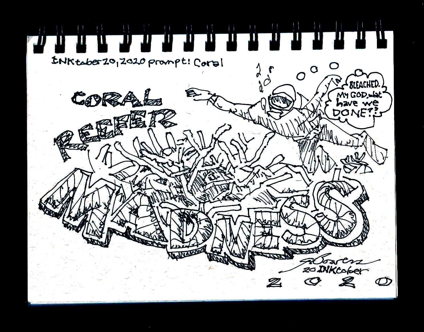 2020 1020 inktober coral