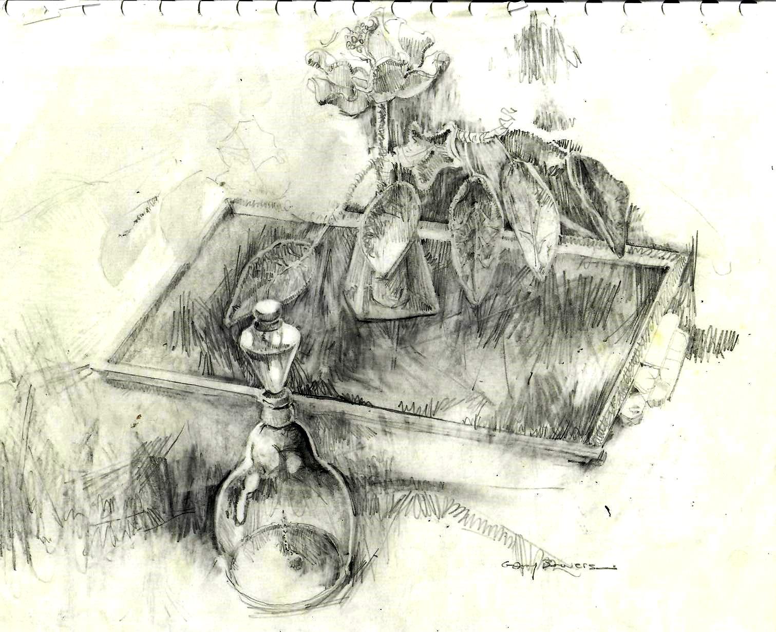 2021 0218 still life with glass decanter